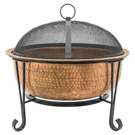 Greengrass Woven Base Cast Iron Fire Pit GR856946